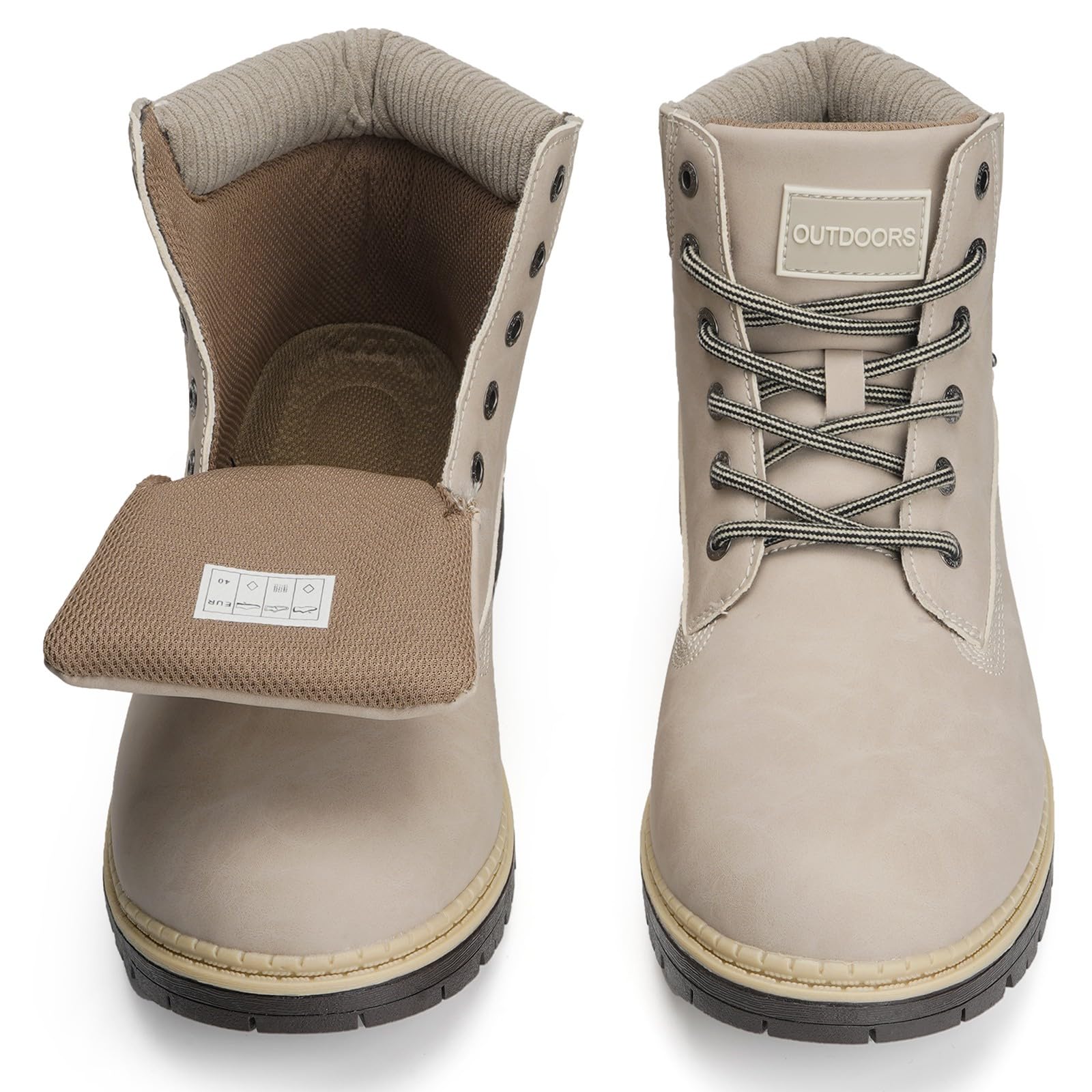 Eagsouni Stiefel Winterschuhe Mesh Lined Damen Herren Outdoor | Bequeme Freizeitschuhe mit Anti-Rutsch-Sohle, Atmungsaktiv & Leicht, Für alle Jahreszeiten geeignet