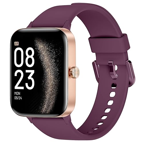 KIUVKAS Montre connectées Homme Femme,1.95" Touch Screen Smartwatch avec effectuer/répondre