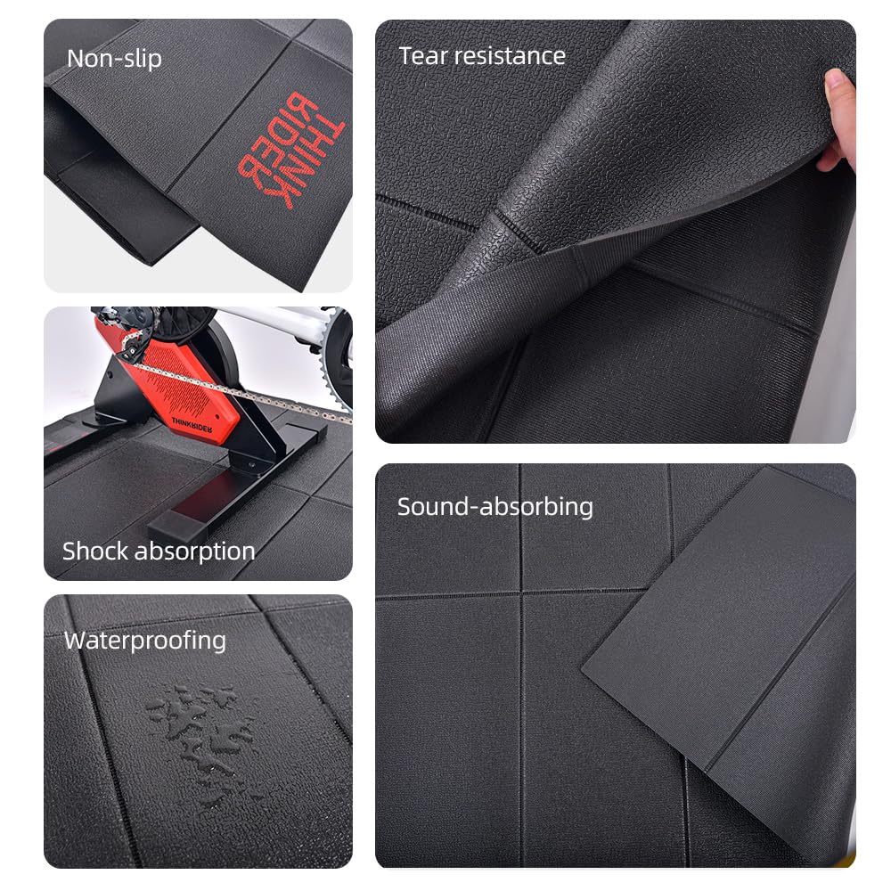 ThinkRider Equipment Mat and Floor Protector Compatible for Treadmills, Elliptical, Exercise Bikes, Stationary Cycles and Accessories
