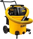 DEWALT DXV16PA 16 Gallon Poly Wet/Dry Vac/Acc, 6.5HP Shop Vacuum Wet/Dry for Jobsite/Workshop, Yellow