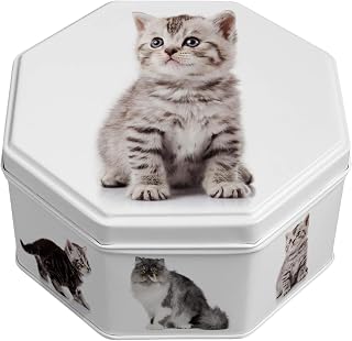 Campbells Shortbread Petticoat Tails Cat Tin 4.1 Oz (115g) - Pure Butter Scottish Shortbread Cookies from Scotland in Cat Cookie Tin, British Tea Biscuits & Butter Cookies, Scottish Snacks Gift