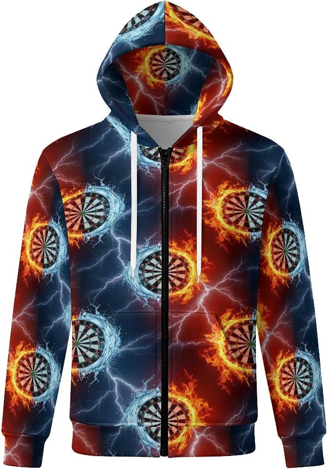 Men's Full Zip Hoodie Long Sleeve Sweatshirts with Pockets Casual Lightweight Hooded Sweatshirt