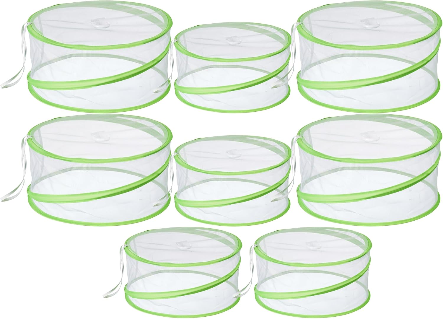 8 Pack Mesh Food Covers – Collapsible Pop-Up Tent Protectors for Outdoor Parties, Picnics & BBQs