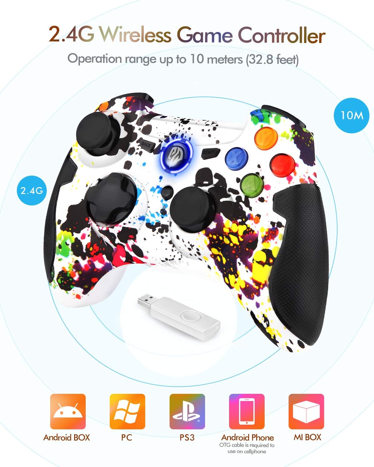 2.4G Wireless Game Controller Connectivity