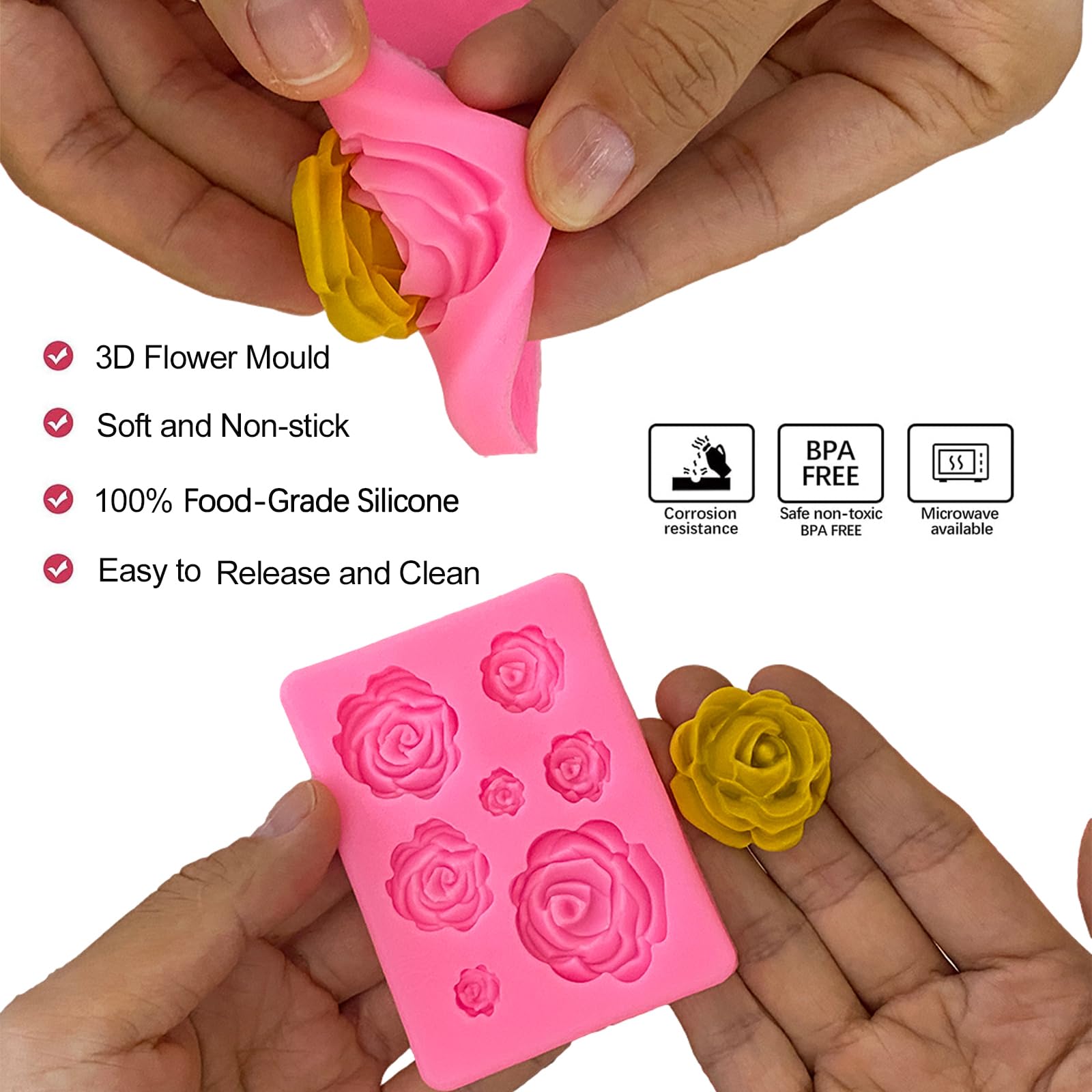 Chocolate Rose Cake Pop Mold Chocolate Molds Lollipop Molds