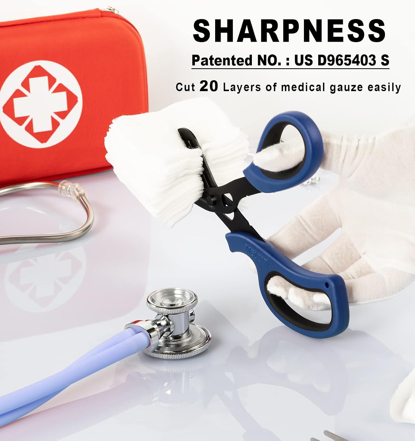 MEUUT All Purpose Scissors 8 Inch 3 Pack utility scissor for Heavy Duty Use
