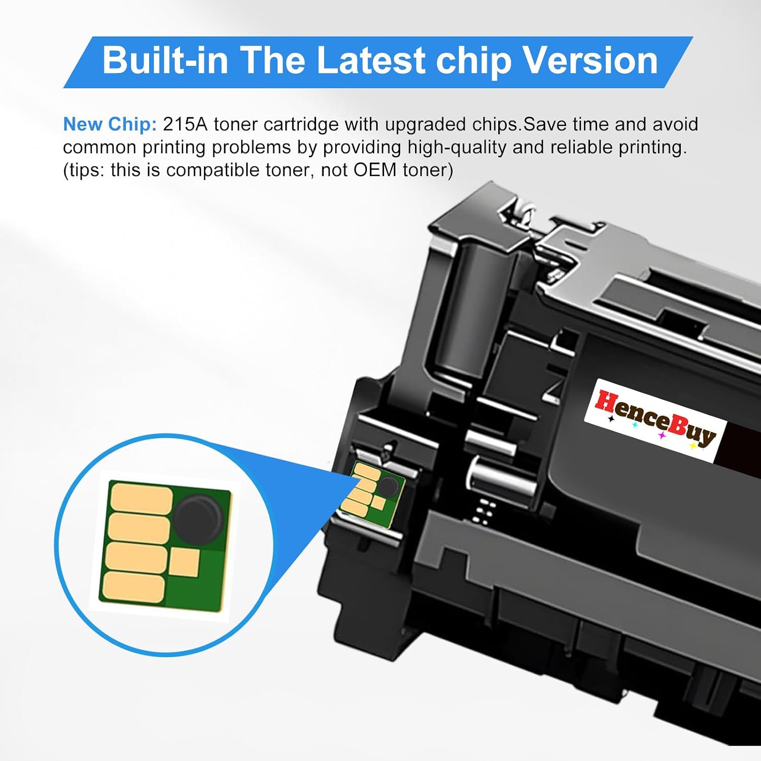 215A Toner Cartridge with Chip Replacement for HP 215A Toner Cartridges W2310A W2311A W2312A W2313A for HP Color Laseret Pro MFP M182nw M183fw M183fdw M155dw M155nw Printer (4 Packs)