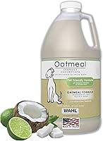 Wahl Oatmeal Dog Shampoo for Dry Skin & Itch Relief - Coconut Lime Verbena, 64 oz Concentrated Formula, Model 821004-050