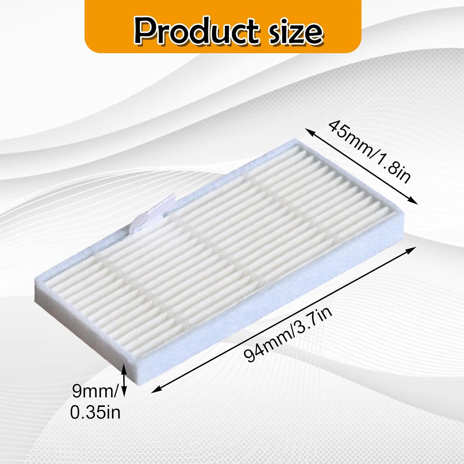 8 Pack Washable Filters Replacement Compatible with eufy Omni C20 / C10 Robot Vacuums Parts High-Effiency Filter Accessories