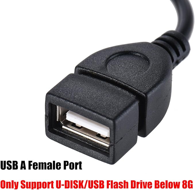 Adaptador Otg Cable 3.5mm Macho A Usb 2.0 Hembra Para Auto miniatura 5