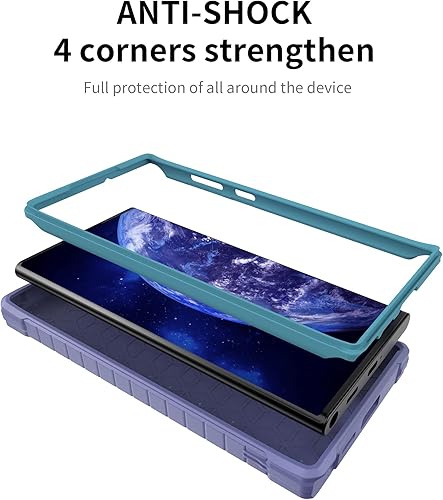 Miniatura 67 de DUOPAL Funda para Samsung Galaxy S22 Ultra 5G (no es compatible con teléfonos no Plus o Plus), protección de grado militar a prueba de golpes, Negro