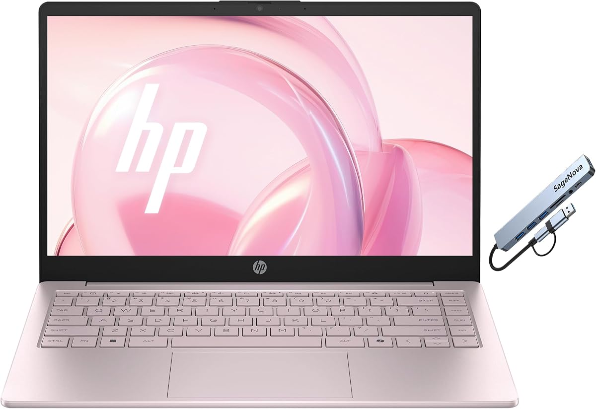 HP 14" Laptop Home & Office Pink