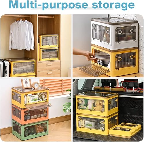 Miniatura 6 de Organizadores grandes de armario y contenedores de almacenamiento, organizador de ropa de 138 cuartos de galón, contenedores apilables de plástico