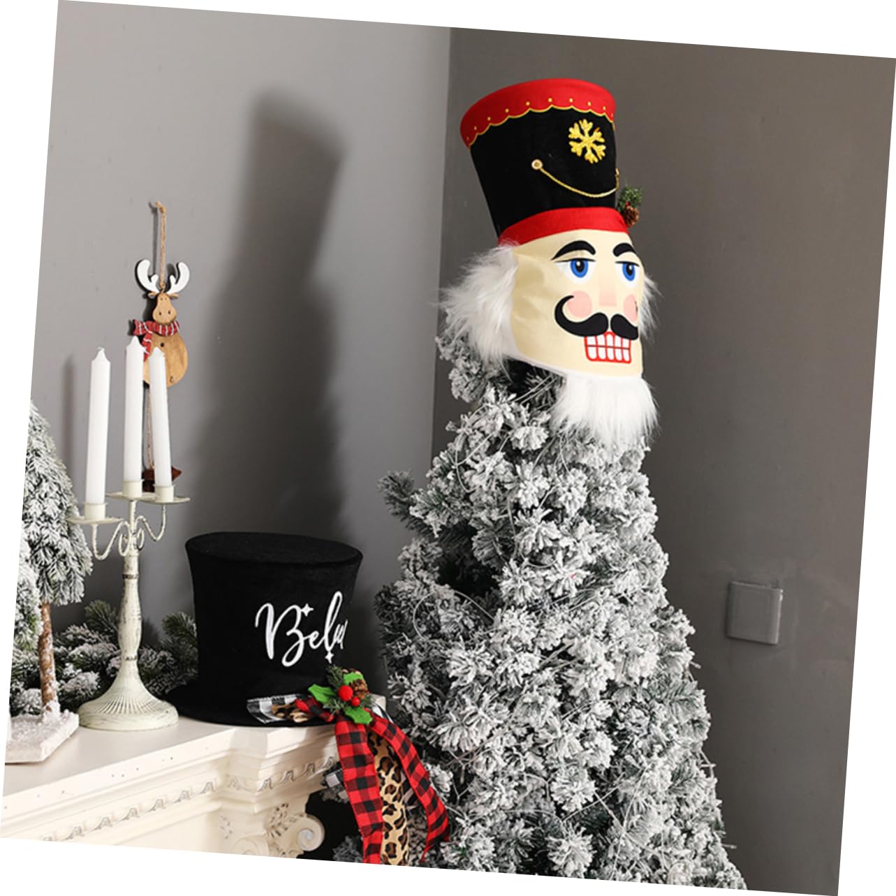 TOPBATHY 3 Pièces Décoration de la du Sapin de Noël Gonflable décoration de Sapin de noël Haut cimier Sapin de Noel Christmas Tree Topper Ornement de fête décor de Noël Le Fer