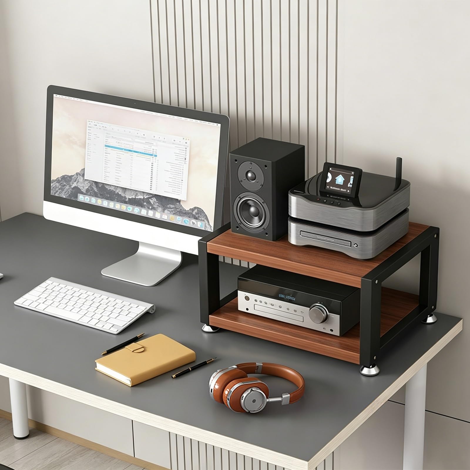 Soporte de audio anti vibraciones de aluminio para optimizar su amplificador HiFi