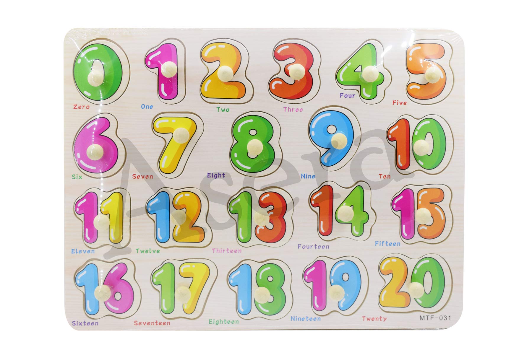 Asera Colorful Wooden Learning Educational Number Board for Kids with Knobs, Educational Learning Wooden Board Tray, Size- 30 X 23 cm (B08HGW33BY) Amazon Price History, Amazon Price Tracker