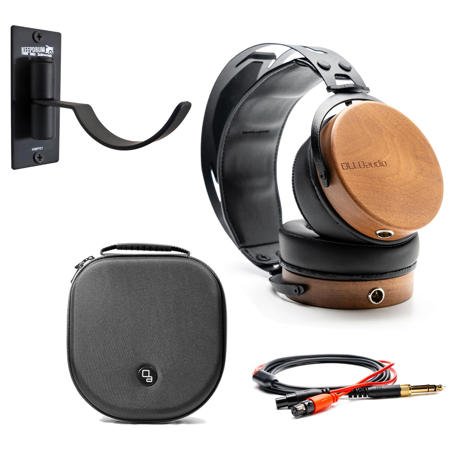 Ollo Audio R1 1.0 zamknięte słuchawki z keepdrum uchwyt ścienny