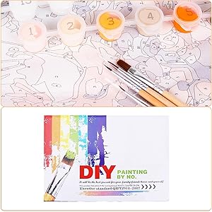 EFOTIML Paint by Numbers Kit for Adults Beginners & Kids Ages 8-12,1 Pack 16x20 inches Canva for Painting Kits for Adults in Colorful Box(Without Frame)-Snow Mountains and Lakes