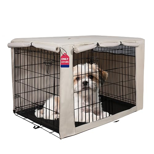 HiCaptain Funda de poliéster para Jaula de Perro, Duradera, Resistente al Viento, para Jaula de Alambre