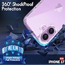 TheGiftKart Ultra-Hybrid Crystal Clear Back Case Cover for iPhone 17 | Shockproof Design | Hard Back Cover Case for iPhone 17 (PC & TPU, Transparent) gallery image
