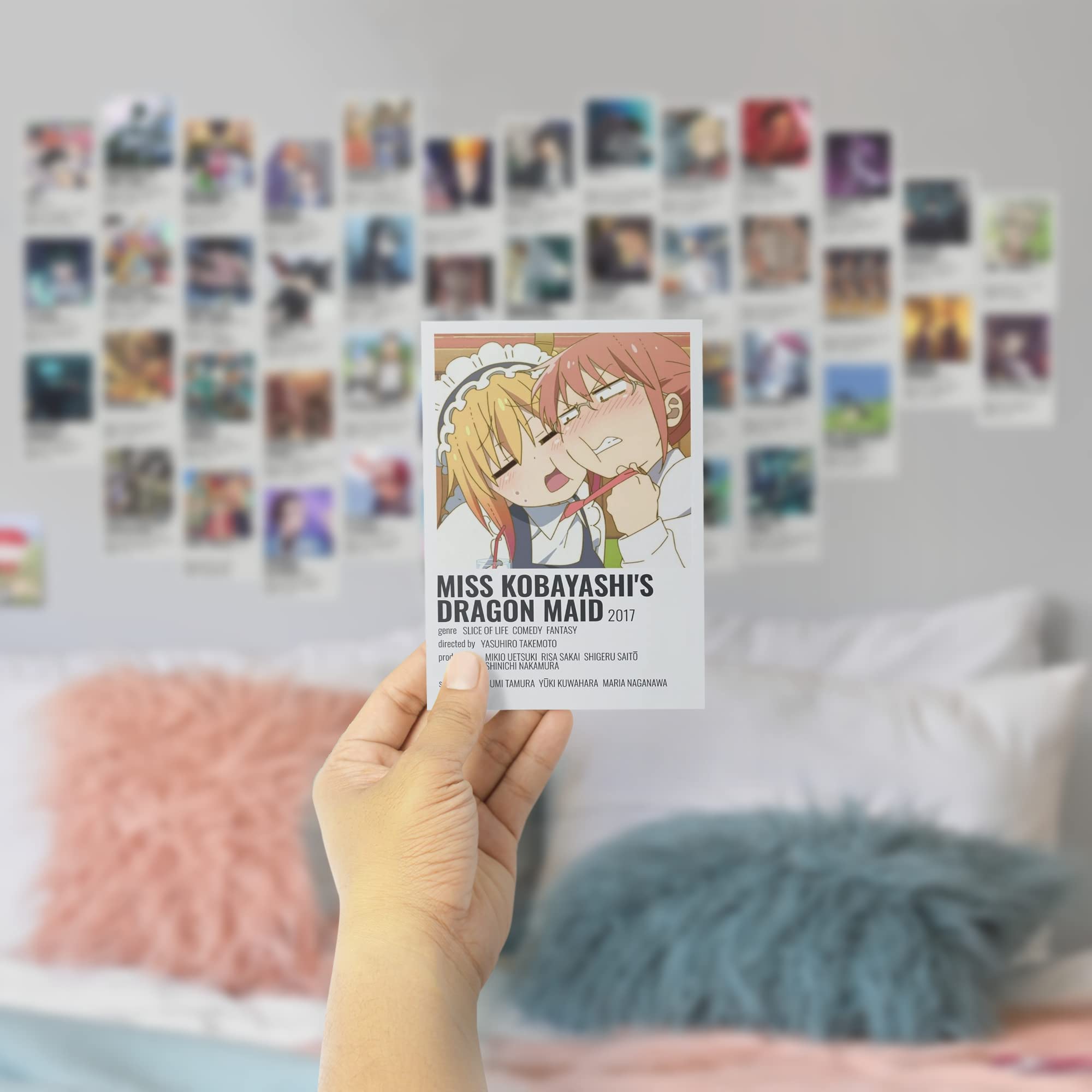 Buy Anime Decor, Anime Poster Set, 60 pcs Anime Photocards, Anime