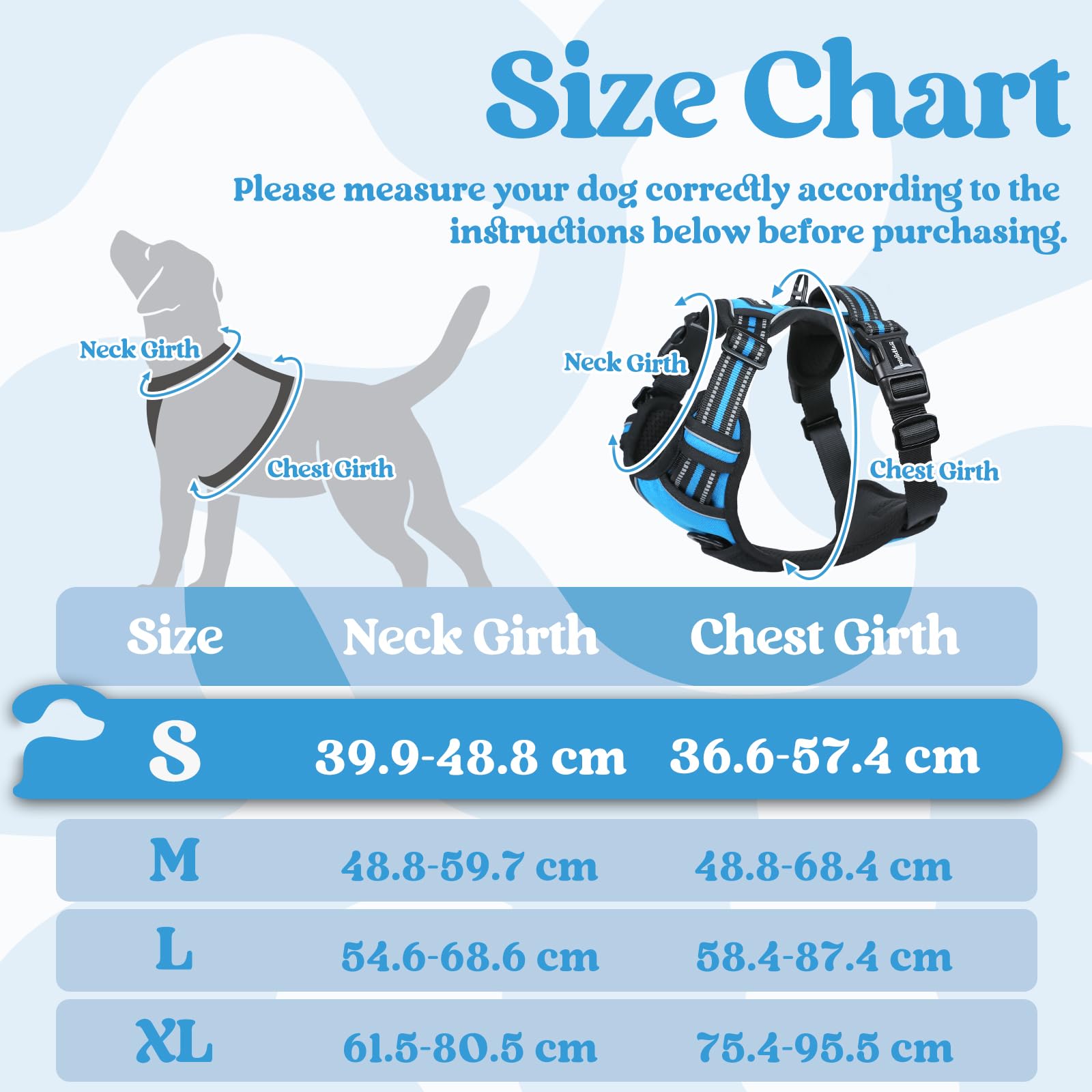 rabbitgoo Dog Harness Small Dog with Neck Release Buckle, Adjustable Soft Padded Puppy Pet Vest with Easy Control Handle - Image 2
