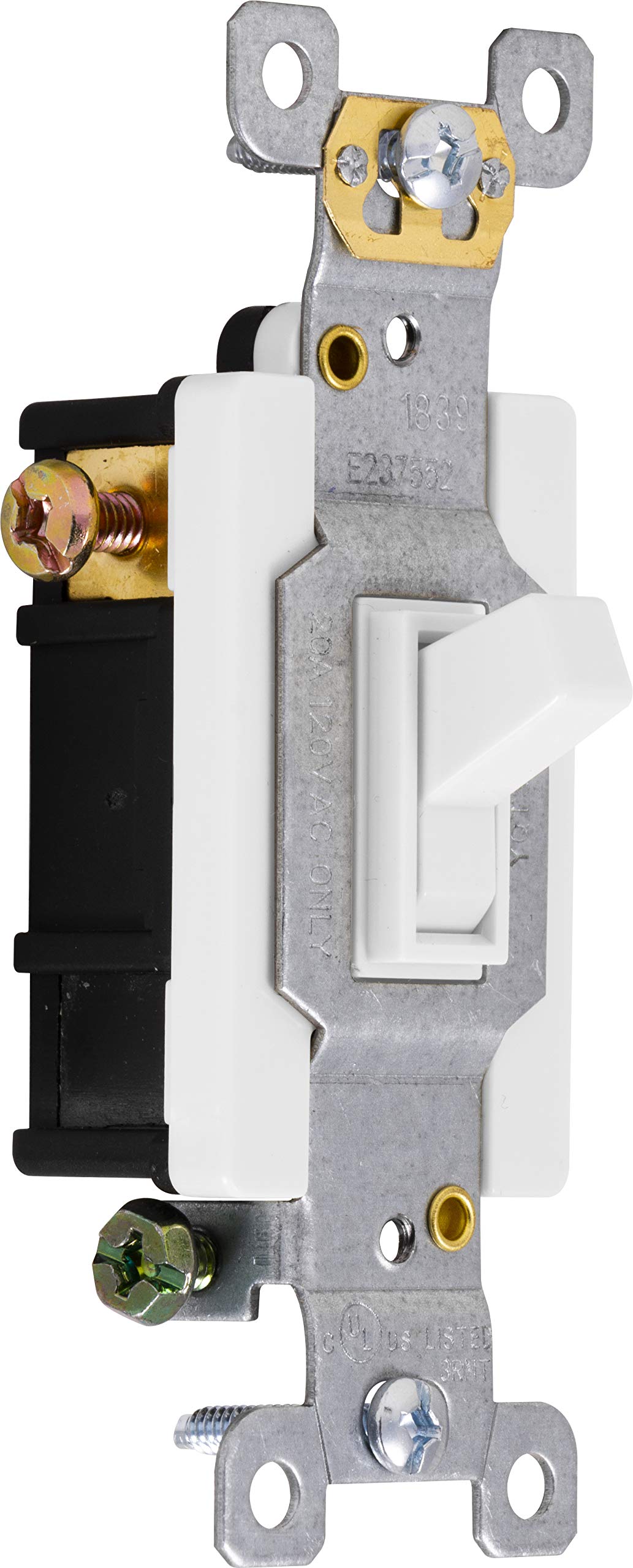 GE 42161 - Interruttore a levetta, 3 vie, colore: Bianco