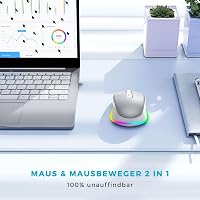seenda Wireless LED egér töltővel, csendes 2.4G USB, 2000 DPI, PC/Laptop/Mac 2