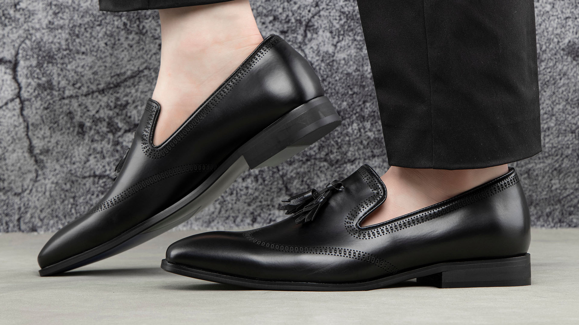 Meijiana Black Loafers Black Men Dress Shoes Size 8 Amazon.com | Meijiana Mens Dress Shoes - Black Velvet  main image 4