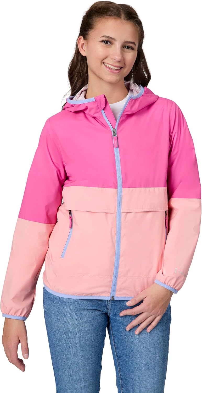 Free Country Girls' Easy Hiking Windshear Jacket Fuchsia L