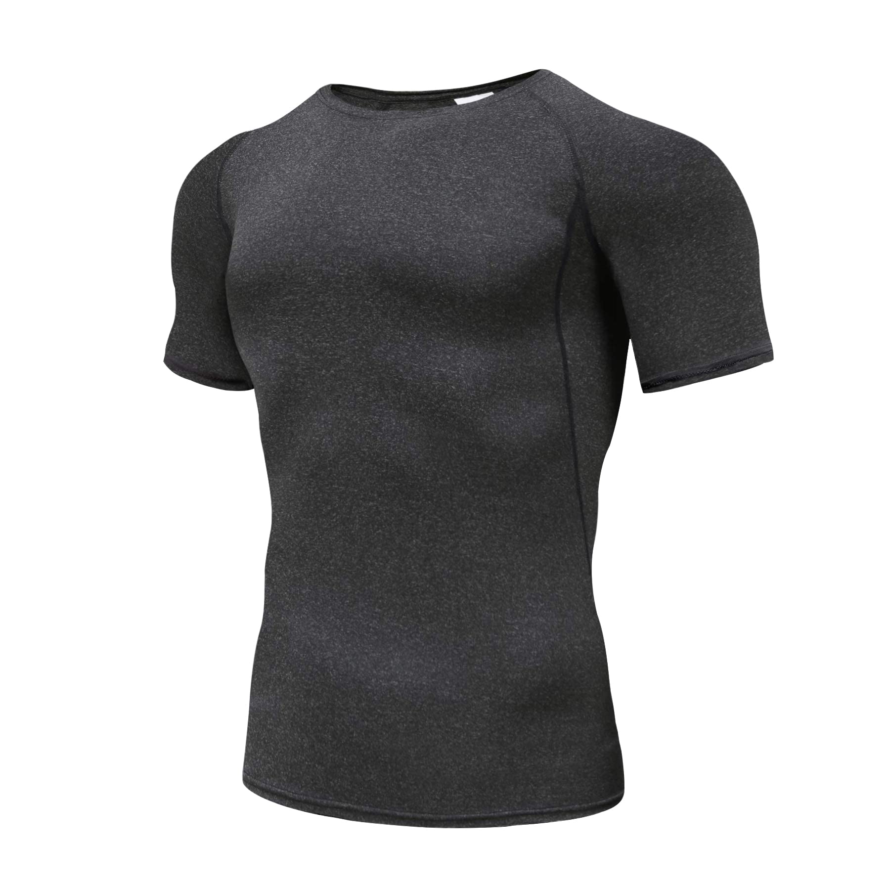 Holure Maglie Compressione Uomo Maglietta Palestra a Manica Corta T-Shirt per Correre Ciclismo (2 o 3 Pezzi)