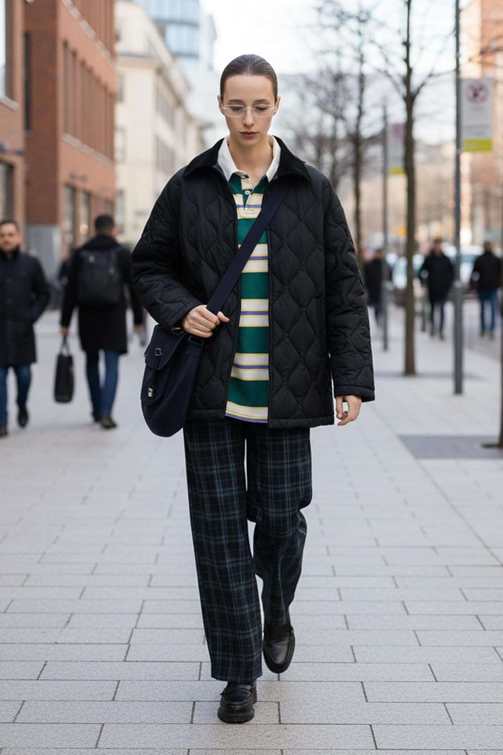 Orolay Women's Oversized Lightweight Down Jacket Zip Up Barn Quilted Puffer Coat Casual Outerwear with Pockets - Image 2