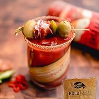 Vista 4 de Master of Mixes Mezcla de bebida Bloody Mary extra picante de 5 pimientas, lista para usar, botella de 1 litro (33.8 onzas líquidas), paquete de 3