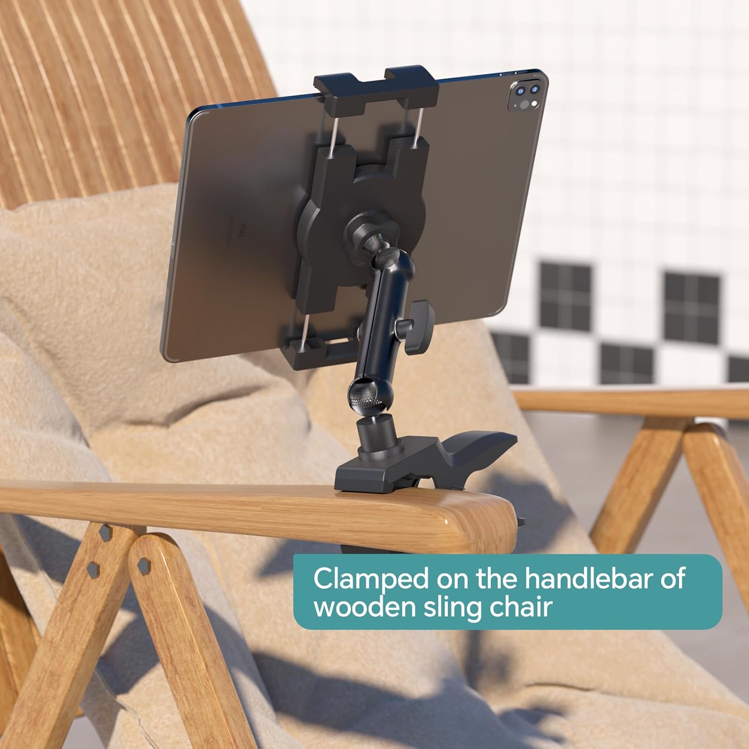 Mippko Tablet Holder Jaws Flex Clamp Clip Mount,360°Adjustable Aluminium Alloy Arm iPad Stand for Desk/Table/Post/Board,Compatible with 4.7~12.9" iPad/Nexus/e-Reader/Switch/Fire HD/iPhone