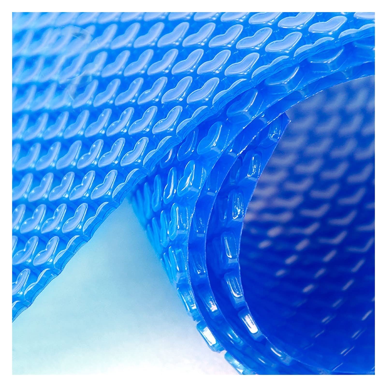 Poolabdeckungen für oberirdische Pools, 400 Mikron Pool-Solardecke mit Blasen, wasserdichte, staubdichte Whirlpool-Abdeckung mit umwickelten Kanten (Farbe: Bule, Größe: 3 m x 4 m/9,8 Fuß x 13,1 Fuß)