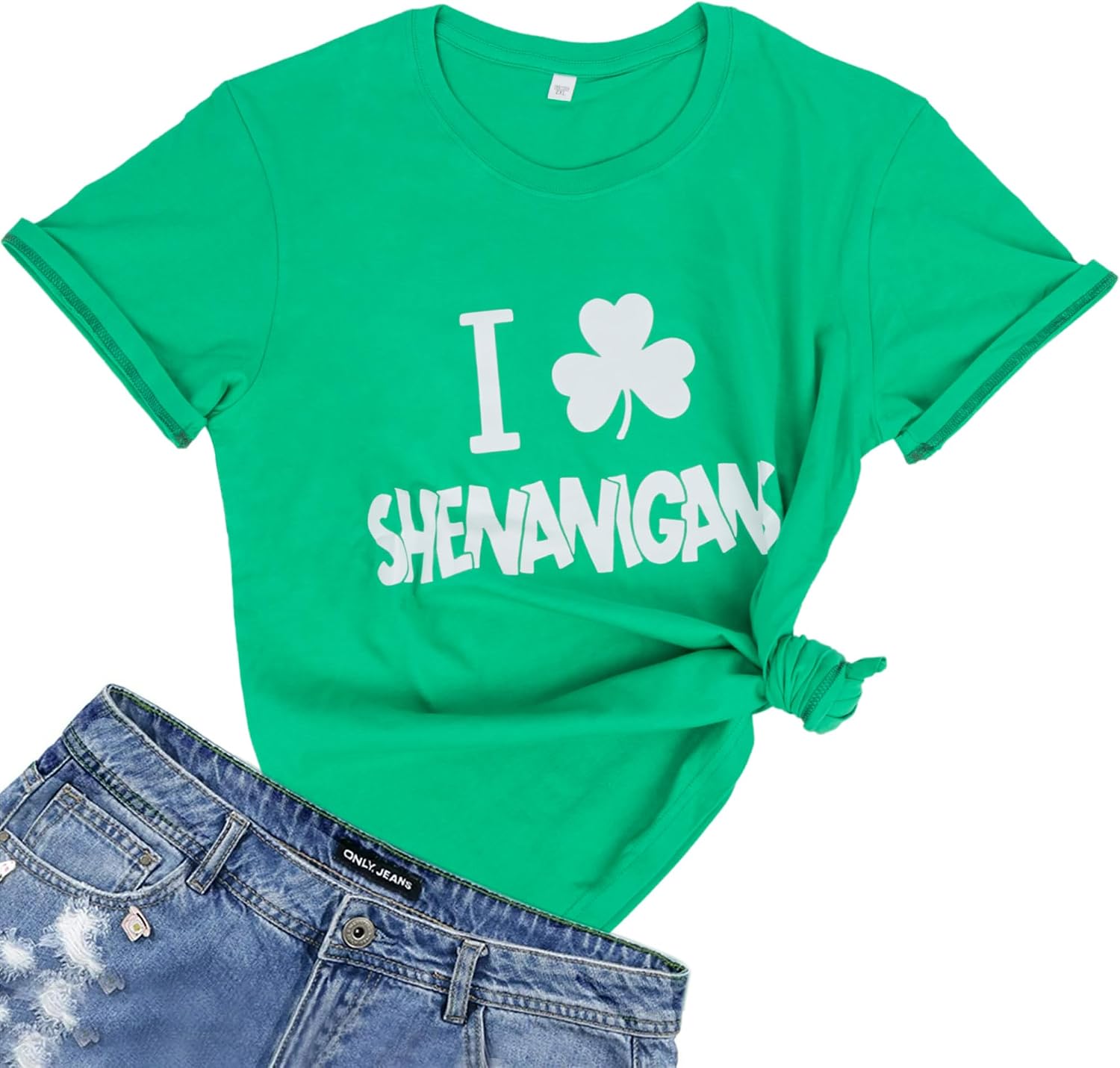 PECHAR Women's Lucky Mama St. Patrick's Day Sweatshirt - Shamrock Graphic Long Sleeve Pullover