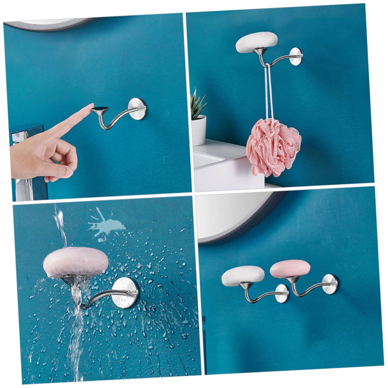 MAGICLULU 2pezzi Portasapone Inossidabile Per e Drenante Accessorio Facile Installare Per e