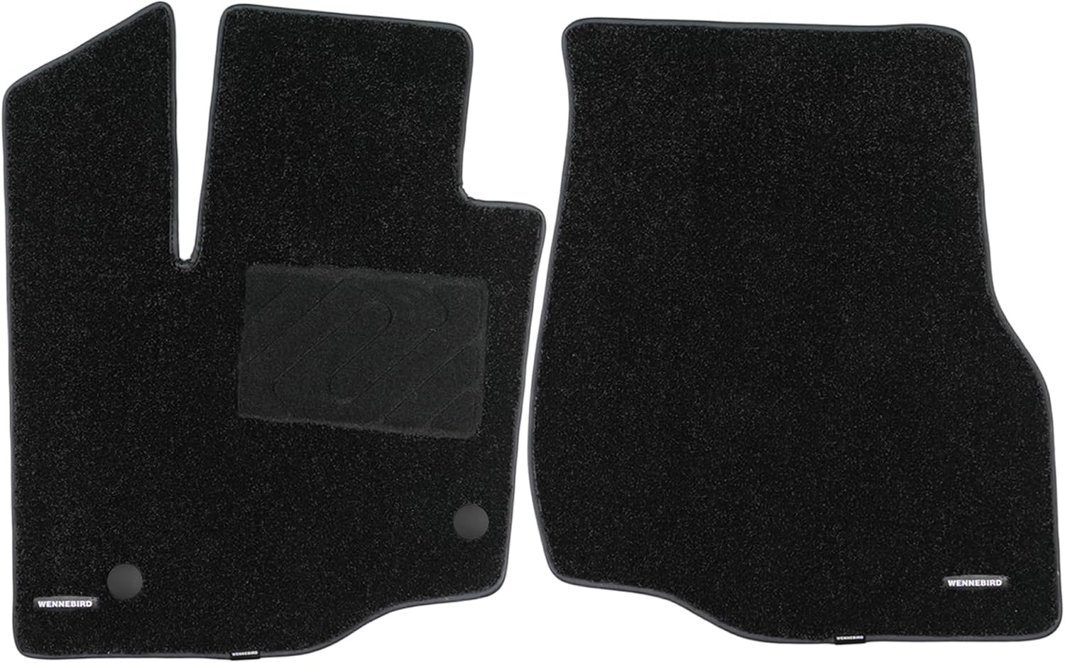 wennebird superior carpet front row floor mats for 2015-2026 ford f-150, 0.5-inch ultra-thick, noise-reducing, all-weather waterproof anti-slip – 2-pc set 2015-2026 f-150 2-pc set