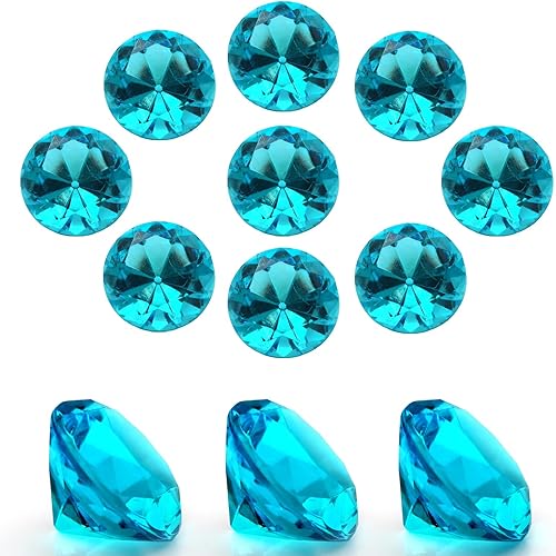 Miniatura 16 de 100 PIEZAS de Gemas de Diamante de Acrílico, Diamantes de Acrílico Dorados de 1 Pulgada, Gemas Falsas de Acrílico para Rellenar Jarrones, Gemas