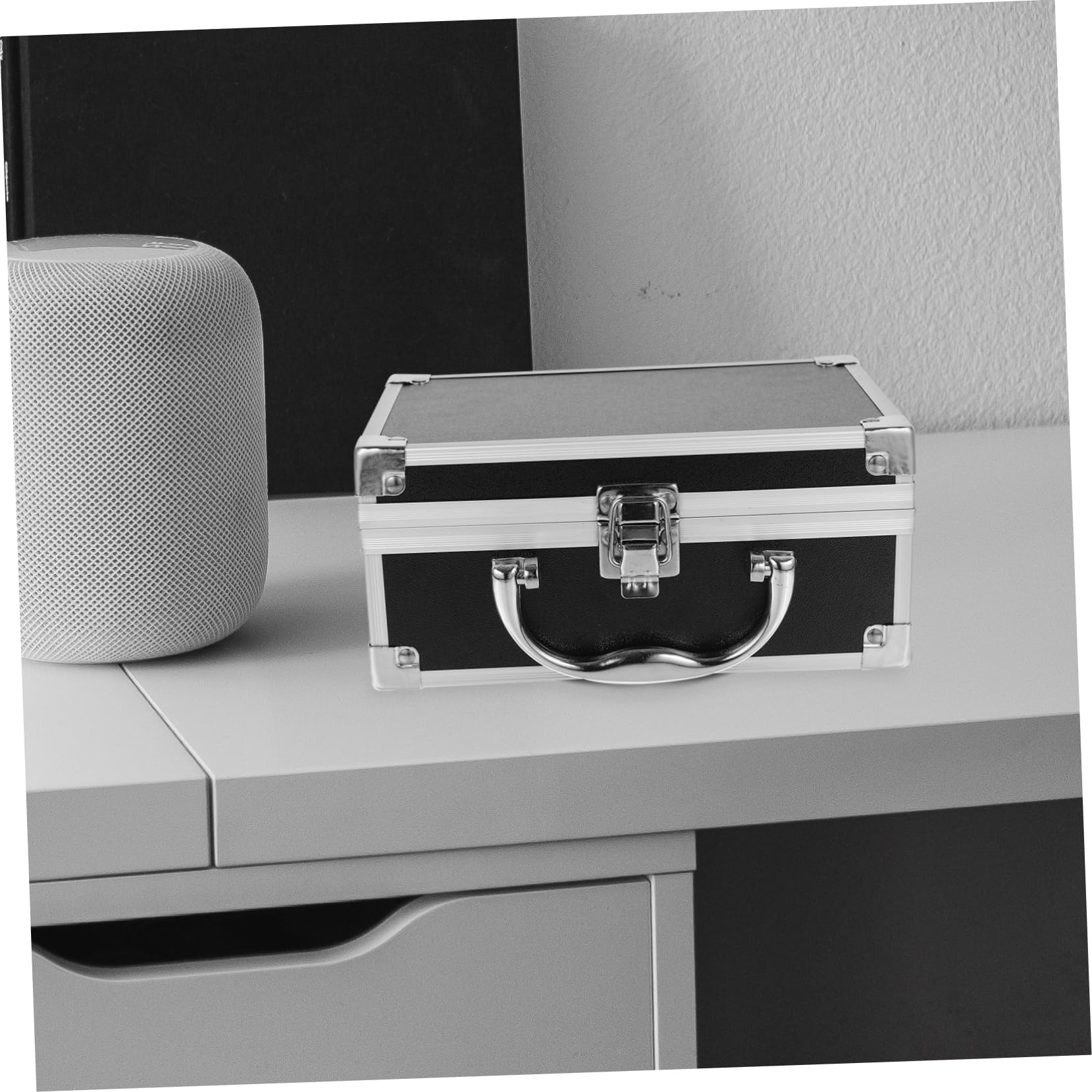 PLAFOPE Valigetta Portatile Per Cosmetici Alluminio Leggera e Resistente Organizer Makeup Multifunzionale Per Viaggi Per Strumenti Di Bellezza e Forniture Per Unghie