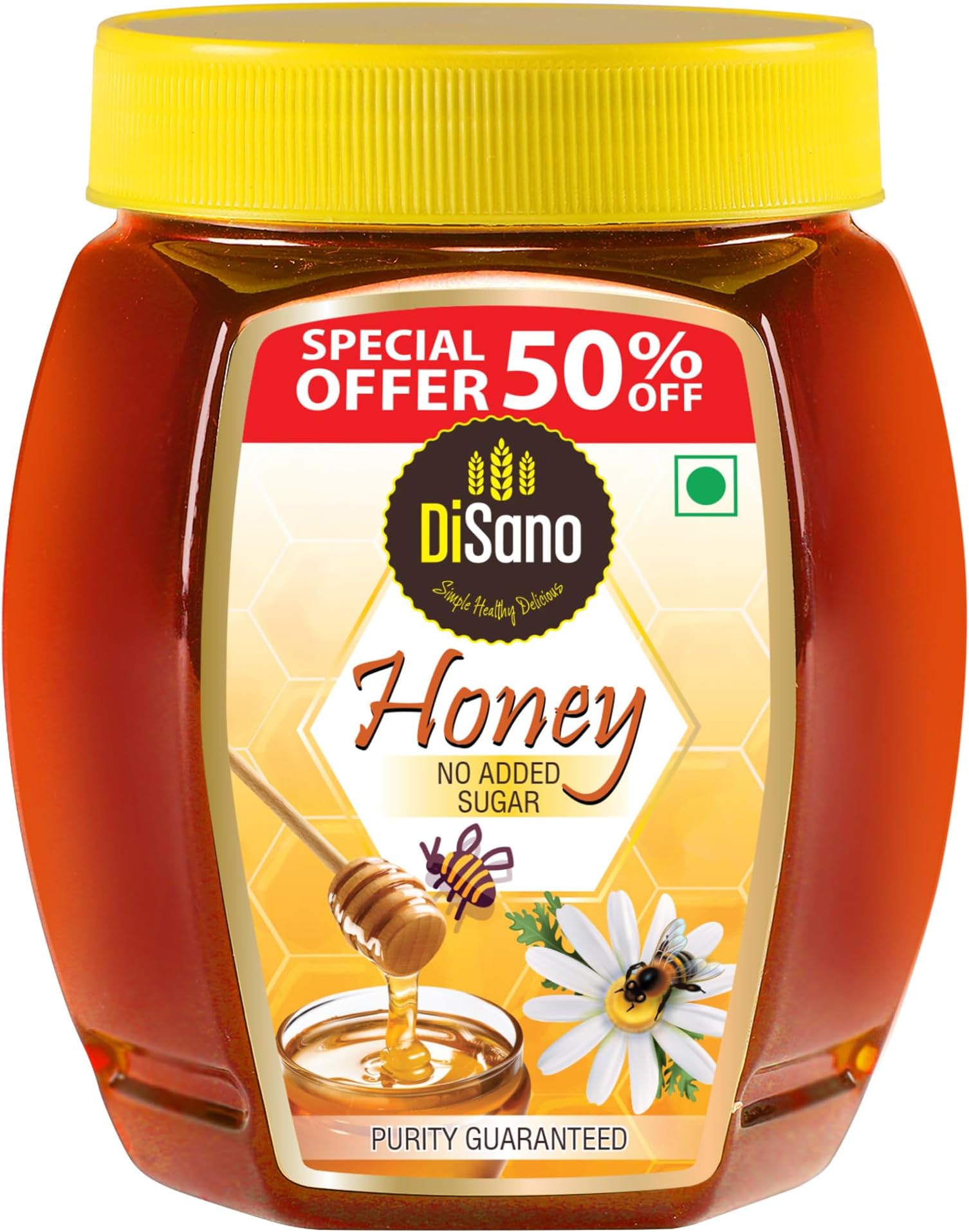 Honey 1kg, Pure with No Sugar Added, For Fitness & Health, Natural Immunity Booster, Rich in Antioxidants & Minerals