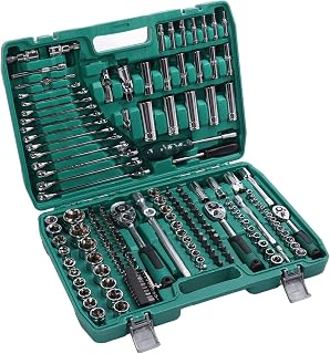 Jiawu HighQuality 216Pcs Socket Wrench Set Versatile Tool Kit for Auto Maintenance and Repair Portable Design