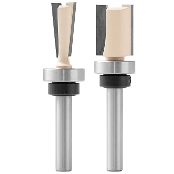 Peachtree Woodworking Supply 2 Piece Replacement Dovetail Router Bit and Straight Router Bit Set for The Peachtree Dovetail Jig not Included