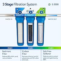 Vista 2 de Kind Water Filtro de Agua para Toda la Casa - Suavizante Sin Sal, Etapa de Sedimentos, Bloque de Carbón de Cáscara de Coco de Alto Rendimiento