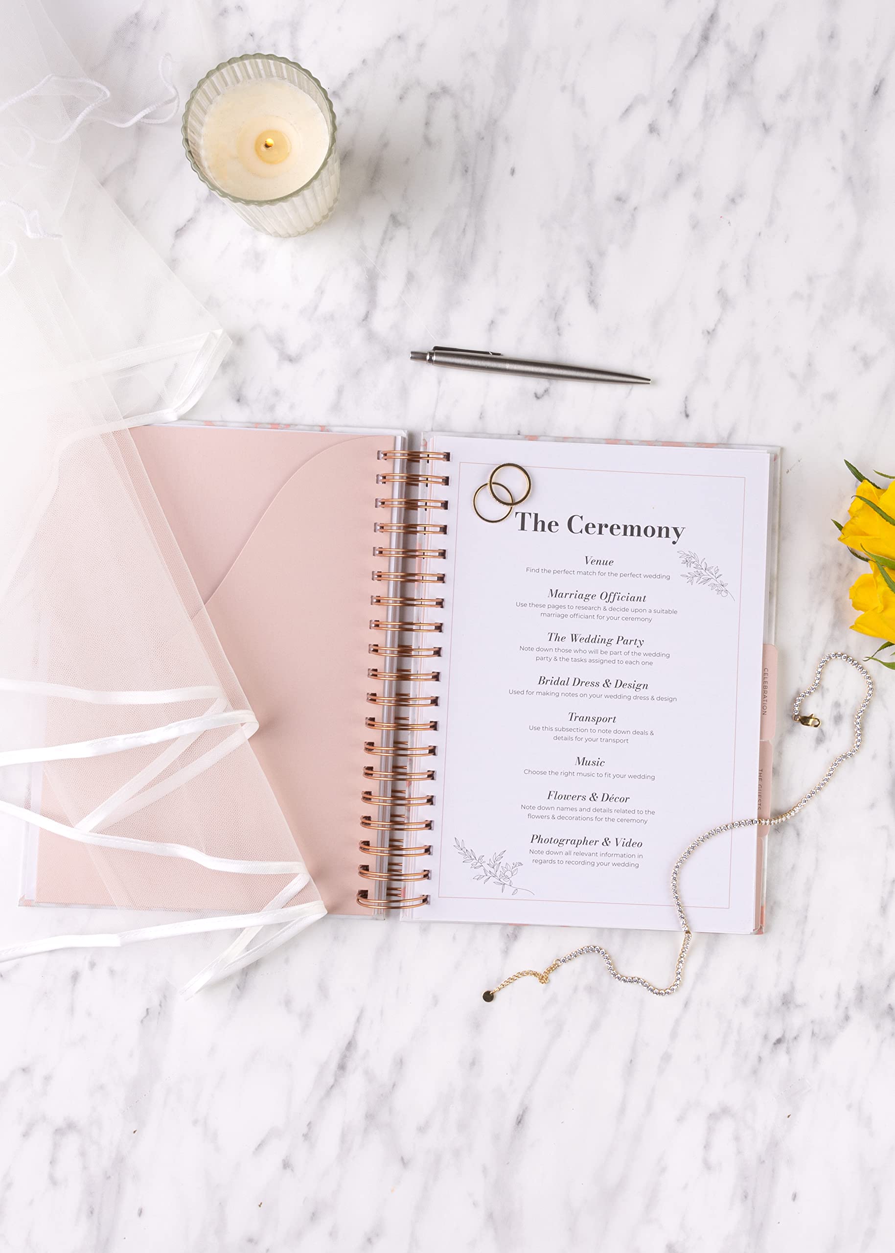 [New] The Complete Wedding Planner Book & Organiser by DayWorks|Rose Gold|