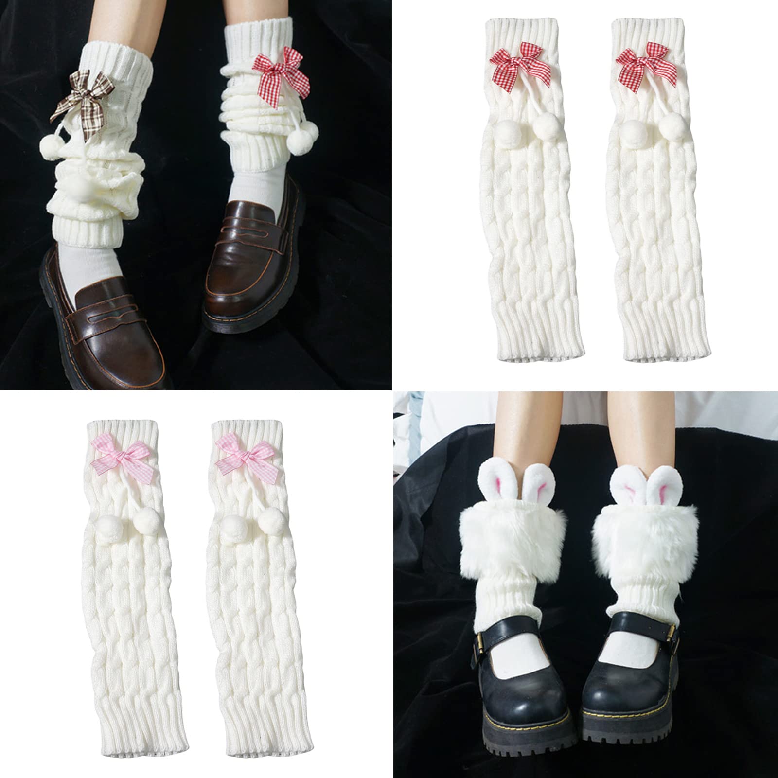 Women Knit Winter Leg Warmers Loose Lady Boot Stockings