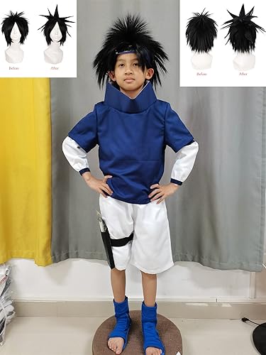 Miniatura 6 de RZCOSYZH Disfraz de anime de talla EE UU para niños disfraz de fiesta para niños