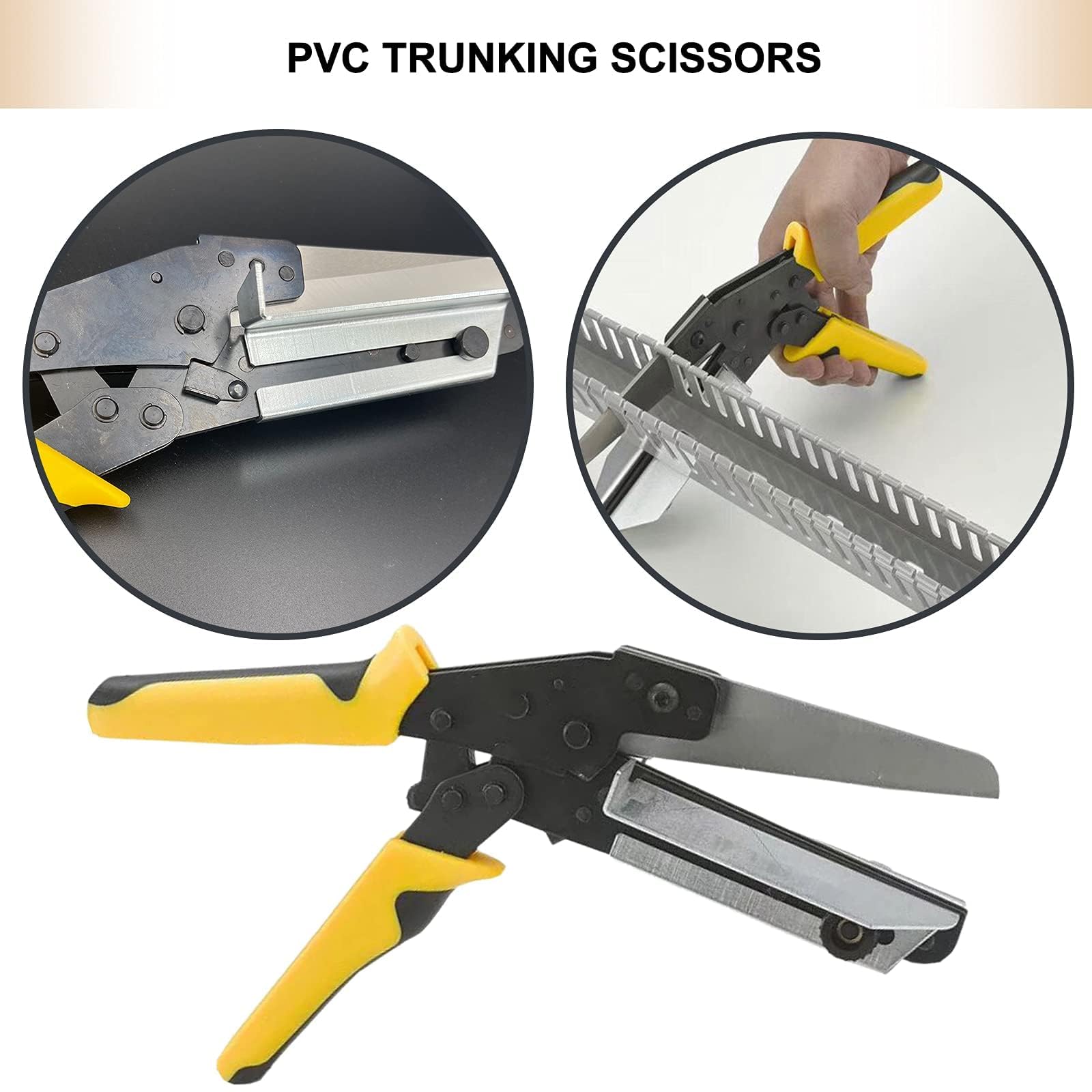 SK5 Regulowane nożyce ukośne ze stali węglowej – 45°/90° z blokadą bezpieczeństwa i ergonomicznym uchwytem do rur PVC, kanałów drucianych i miękkiego drewna