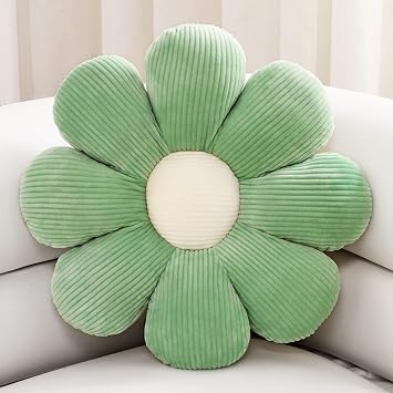 Flower- Shaped Throw Pillow, Daisy Pillow Flower Cushion, Aesthetic Daisy Flower Pillow Cute Flower Seating Cushion, Flower Room Decor Pillows for Sofa Couch Bed