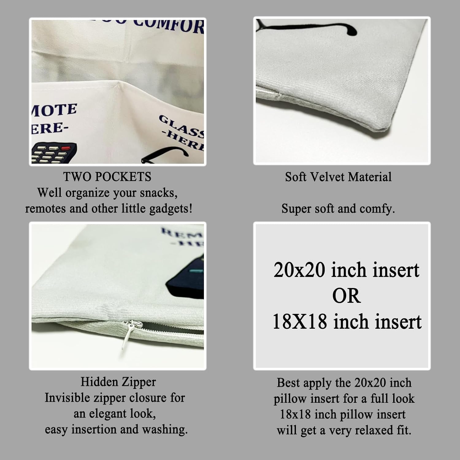 Pepaw Gifts, 2-Pocket 2-Sided Pepaw Pillow Covers 18x18 Inch, Fathers Day Birthday Christmas Stocking Stuffers Thanksgiving Day Gifts for Grandpa - Image 4